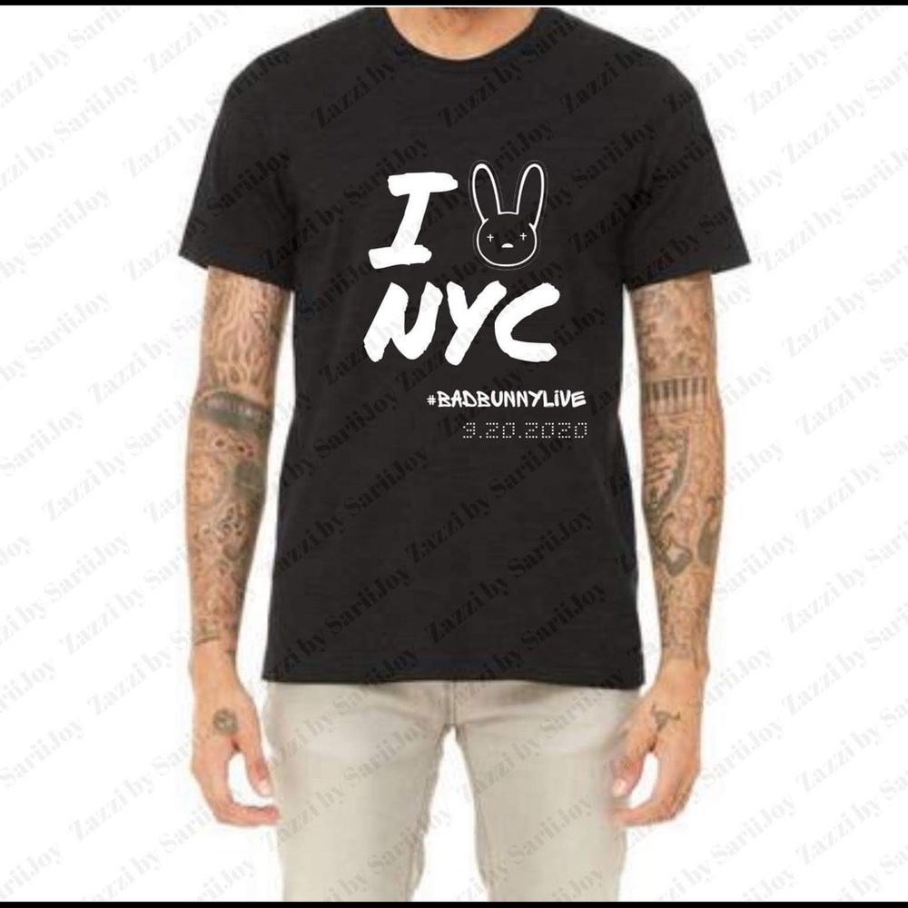 Bad bunny live concert T-shirt